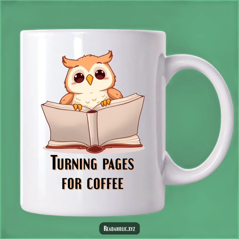 Funny Kawaii Owl Reading Mug: Hilarious Book Lover Gift for Avid Readers