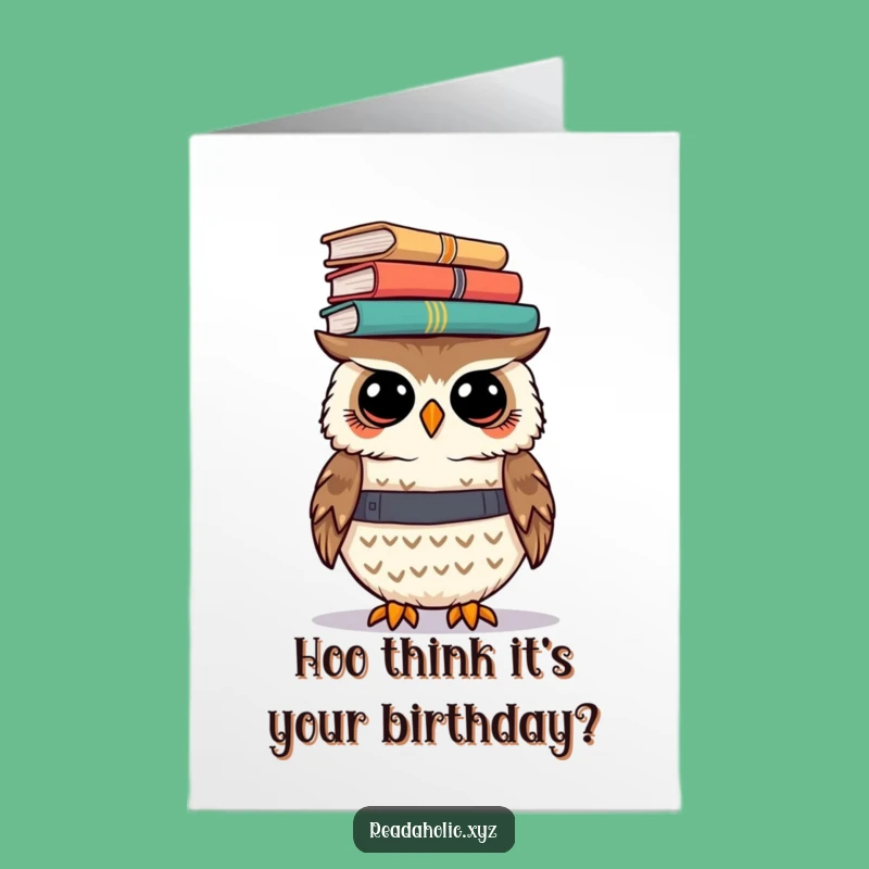 Free Printable Funny Owl Birthday Card: Balancing Fun, DIY Download!