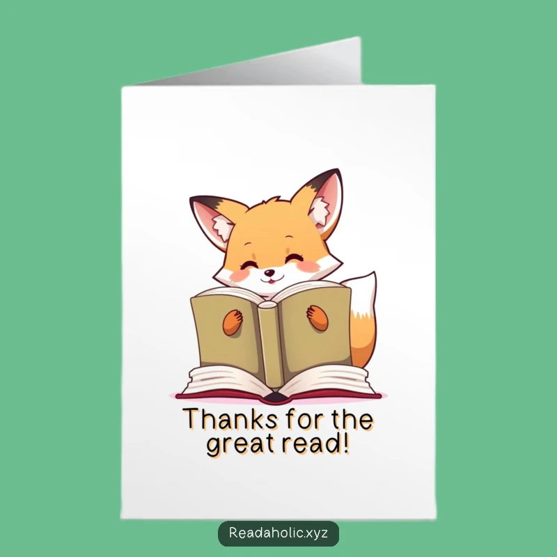 Free Printable Funny Fox Thank You Card: Thanks for the Story!, DIY!
