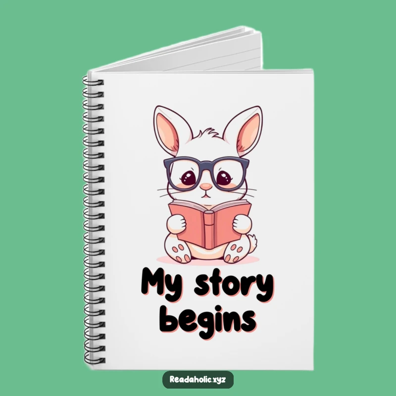 Funny Kawaii Rabbit Reading Notebook: Jot Down Your Brilliant Ideas